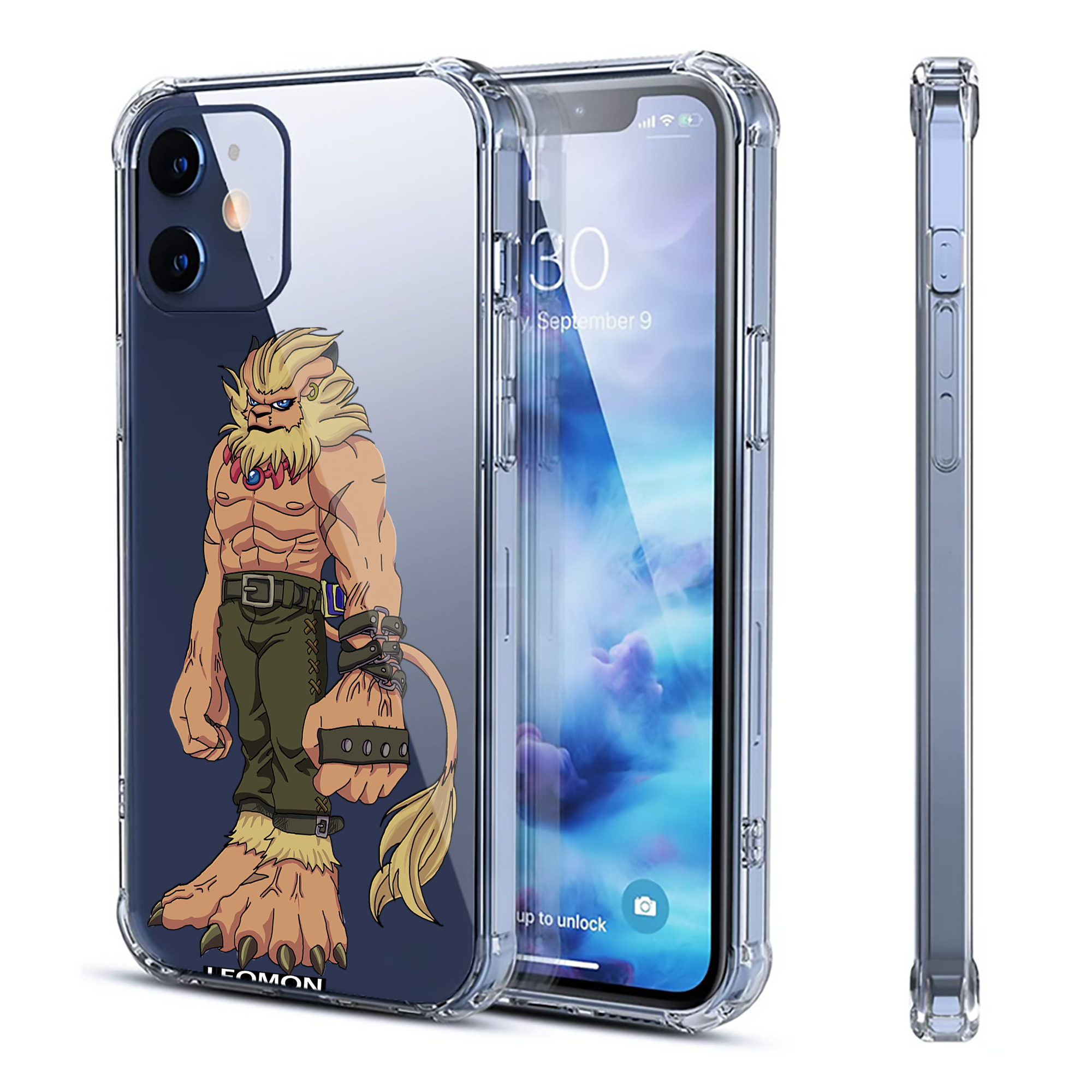 （画像用） Digimon デジタルモンスター/デジモン 【iPhone 12シリーズ対応】透明スマホケース（クリアソフトケース）